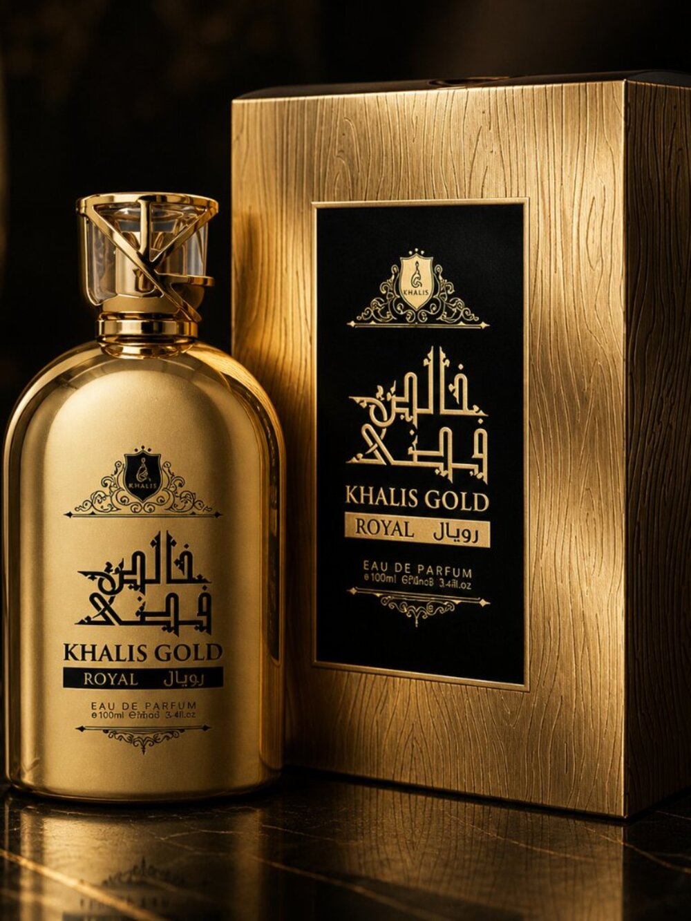 Khalis Gold Royal Unisex eau de parfum 100ml 3.4 Oz